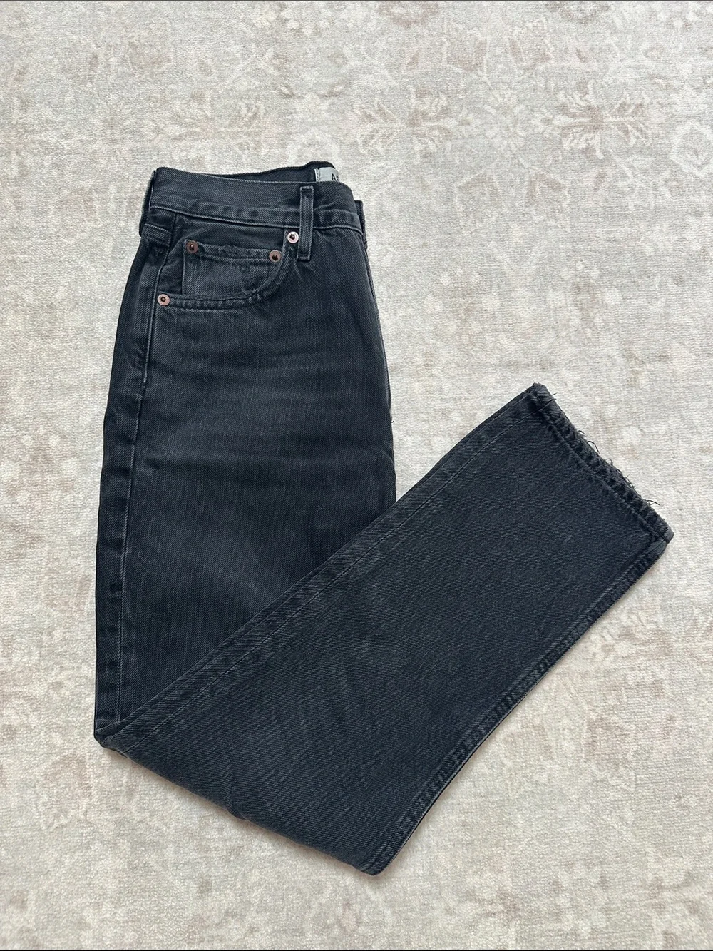 AGOLDE Riley High Rise Straight Jeans - Picture 1 of 4